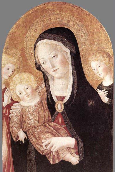 Madonna and Child with Two Angels